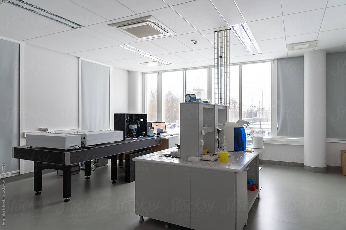 Modern Bright Lab Room