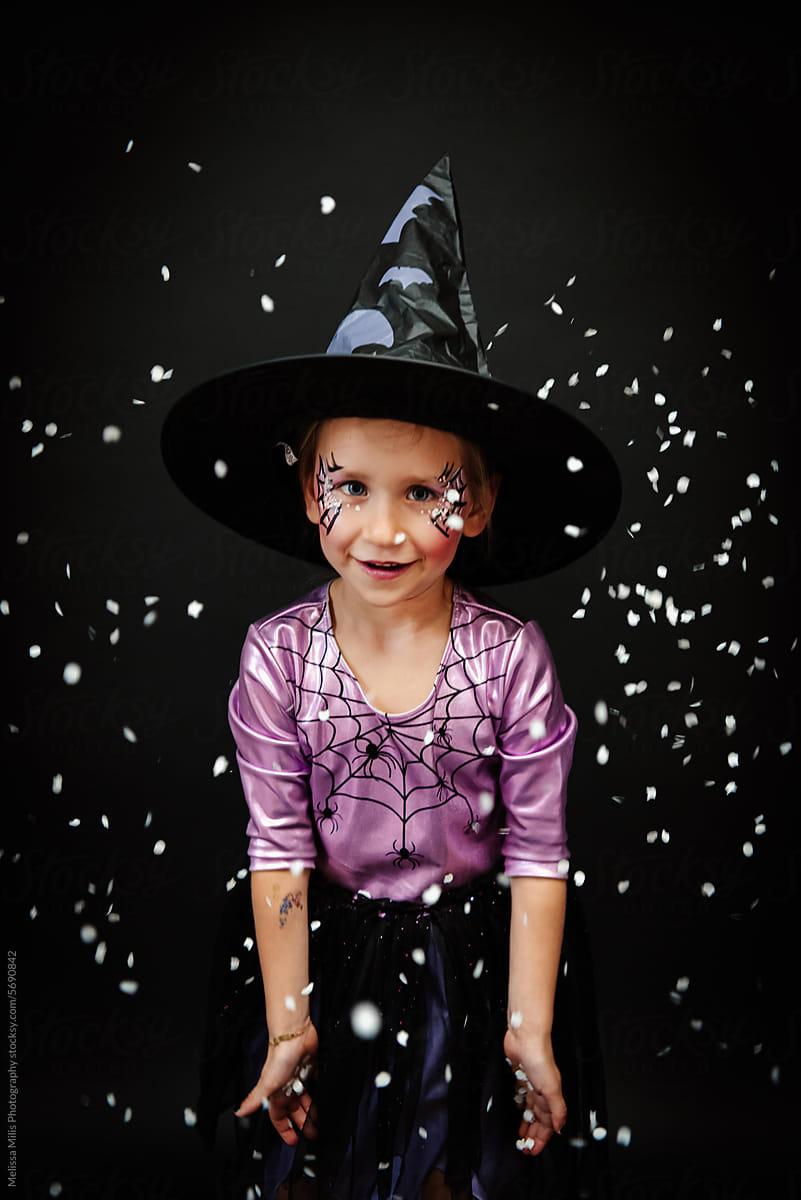 Studio portrait of Halloween kid