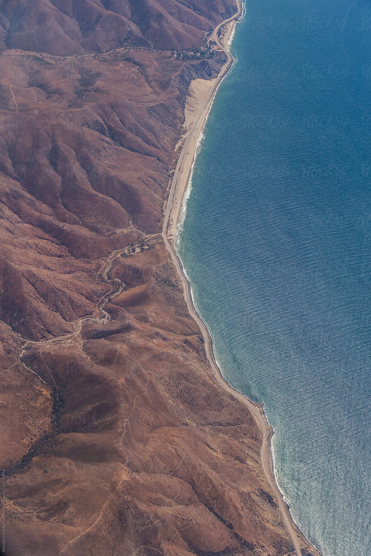 The California coastline