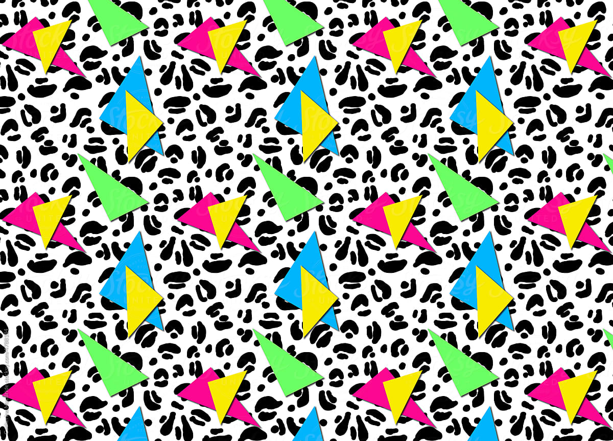 A 1980's retro inspired repeating pattern