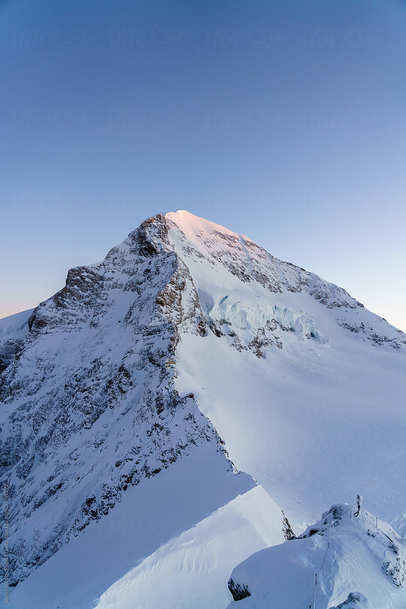 Mänch mountain on a winter morning.