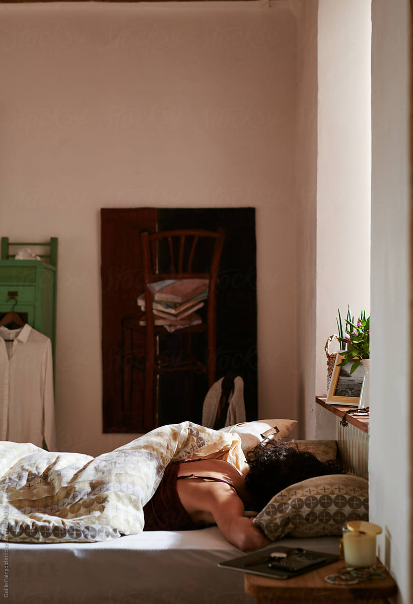 Girl Sleeping In Bed By Stocksy Contributor Guille Faingold Stocksy 3548