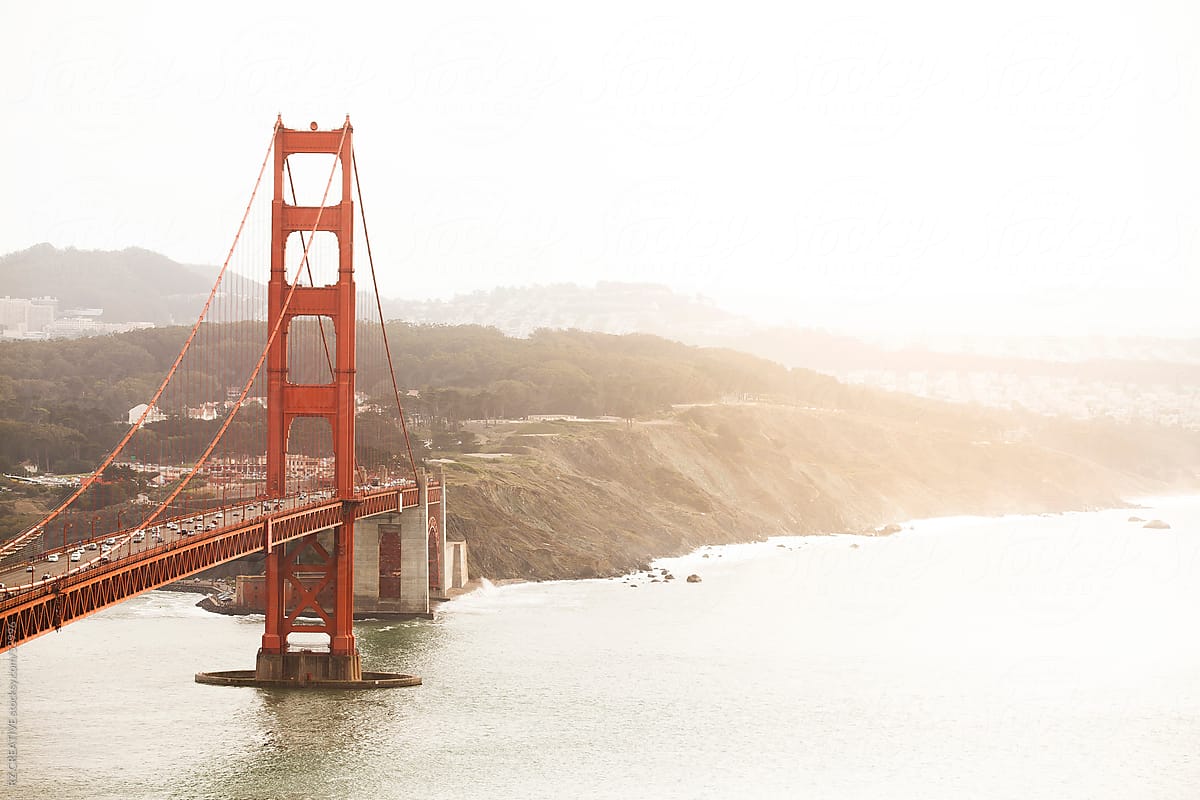 Golden Gate bridge in San Francisco, California.