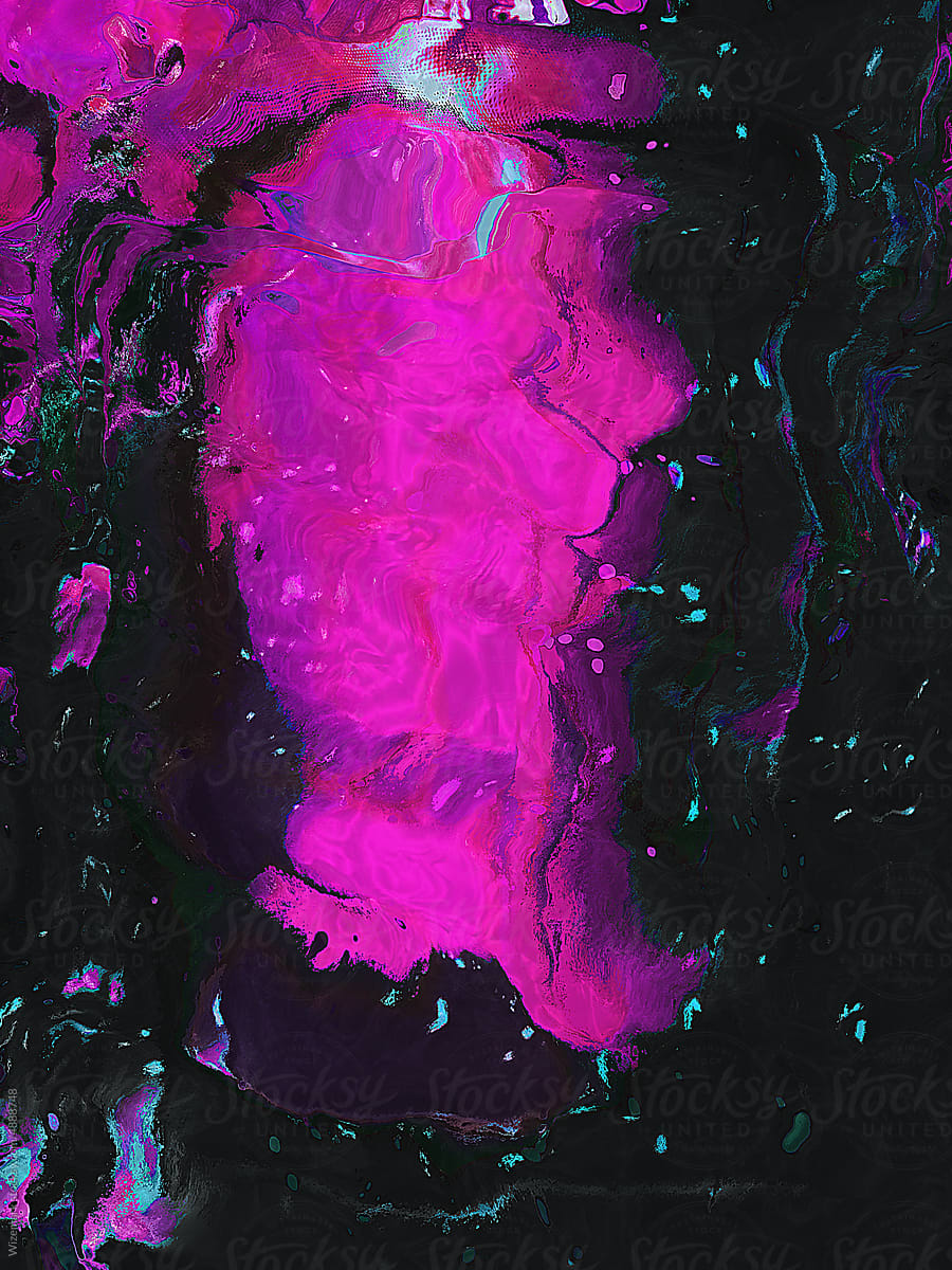 Soft spilled vivid purple color on a glassy background.