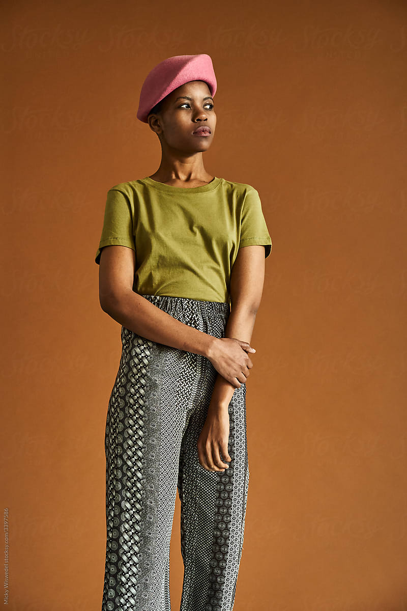 Modern Black African woman Portrait