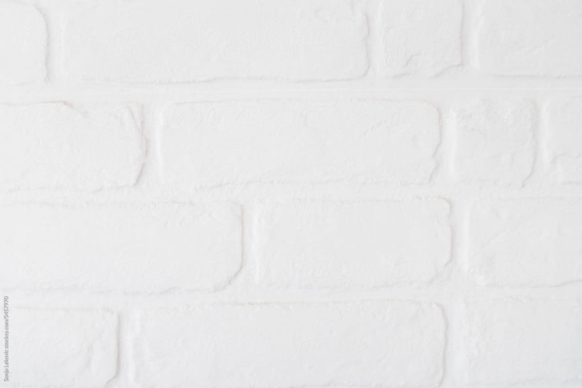 white brick wall closeup