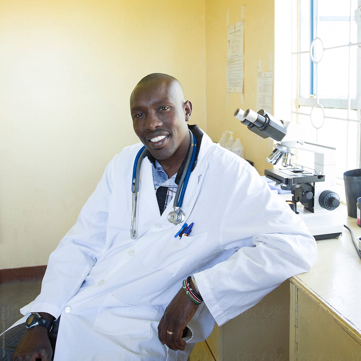 Portrait of Doctor in clinic. Kenya. Africa.