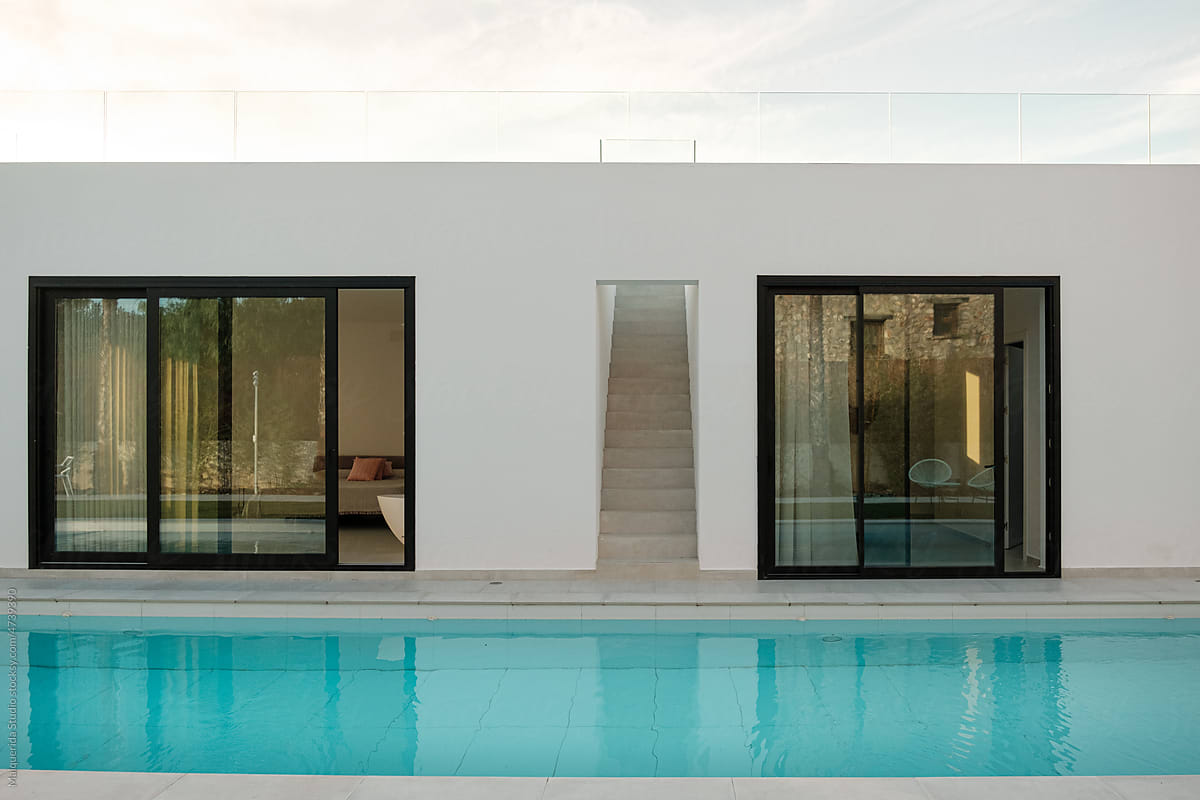 Swimming pool in modern home
