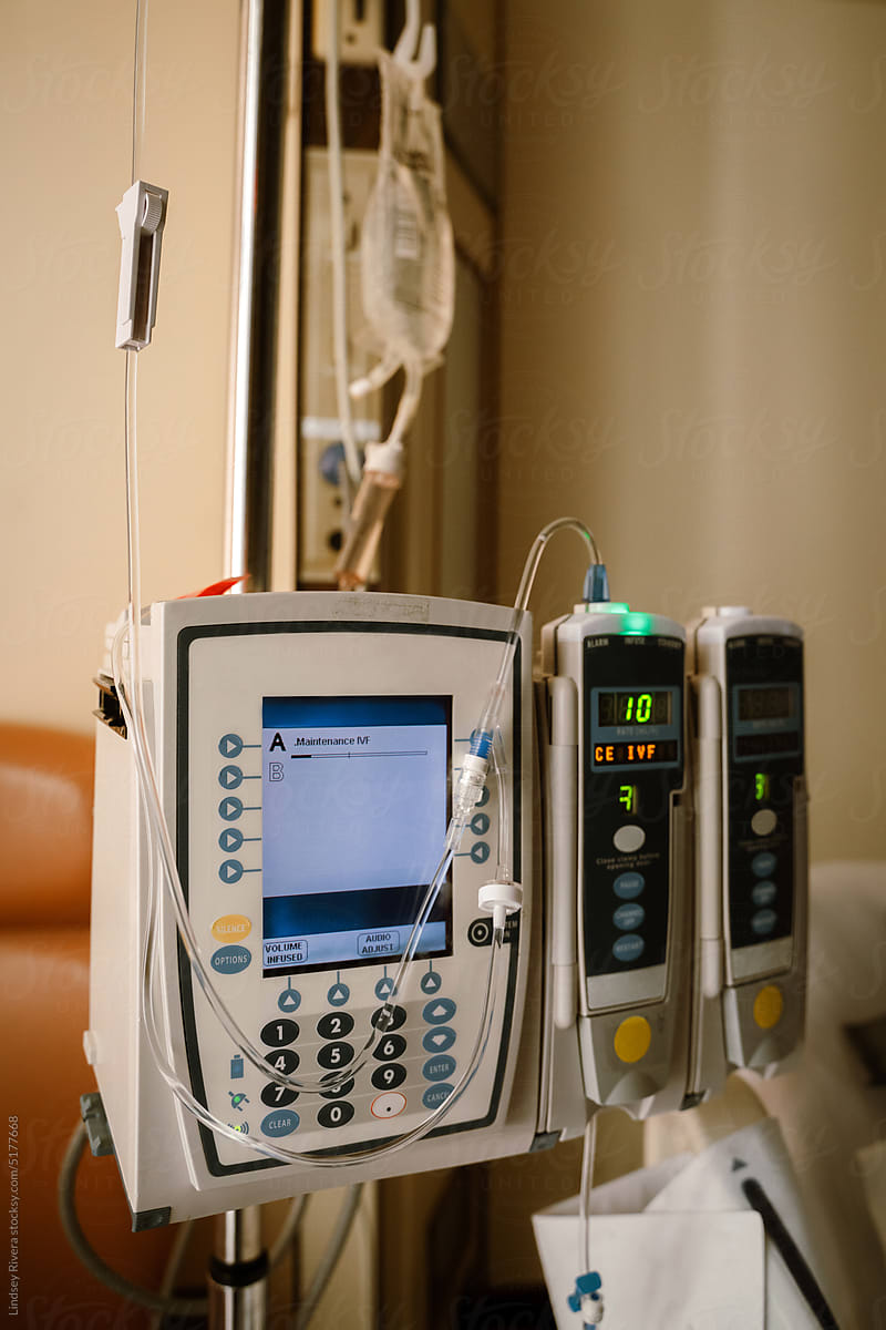 Intravenous (IV) Infusion Pump In Hospital