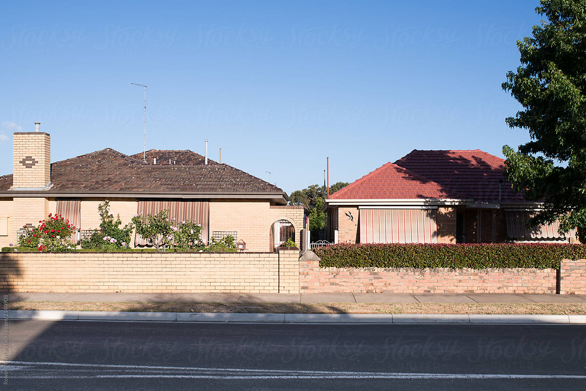 Two suburban Australian homes