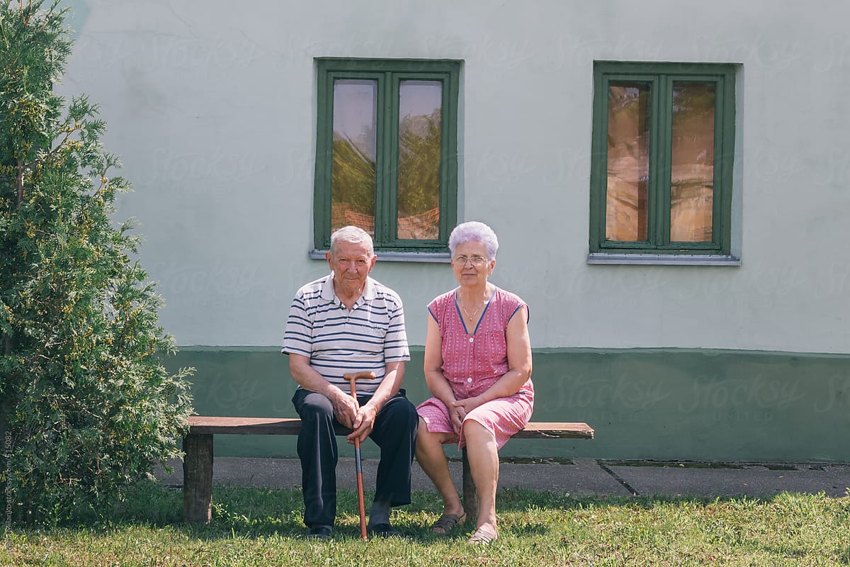 Cute Senior Couple Portrait