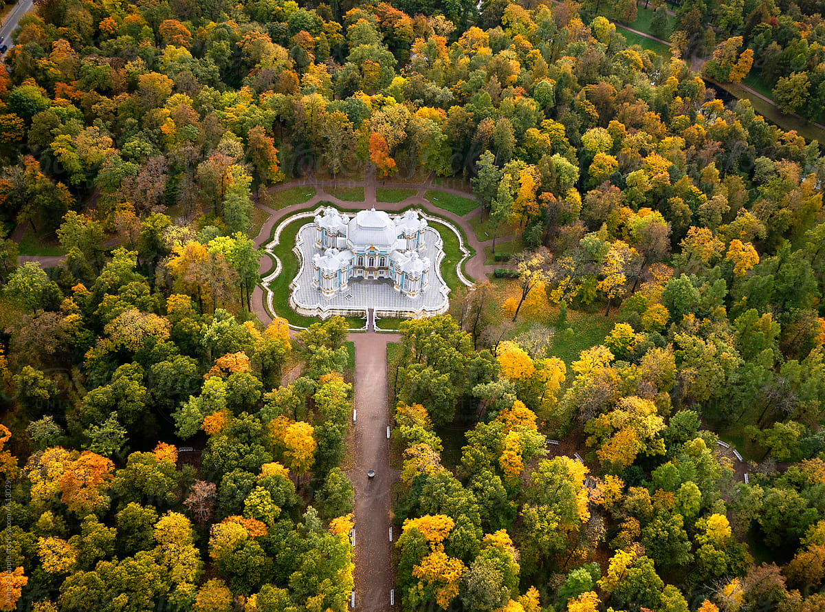 The Hermitage Pavilion in Autumn