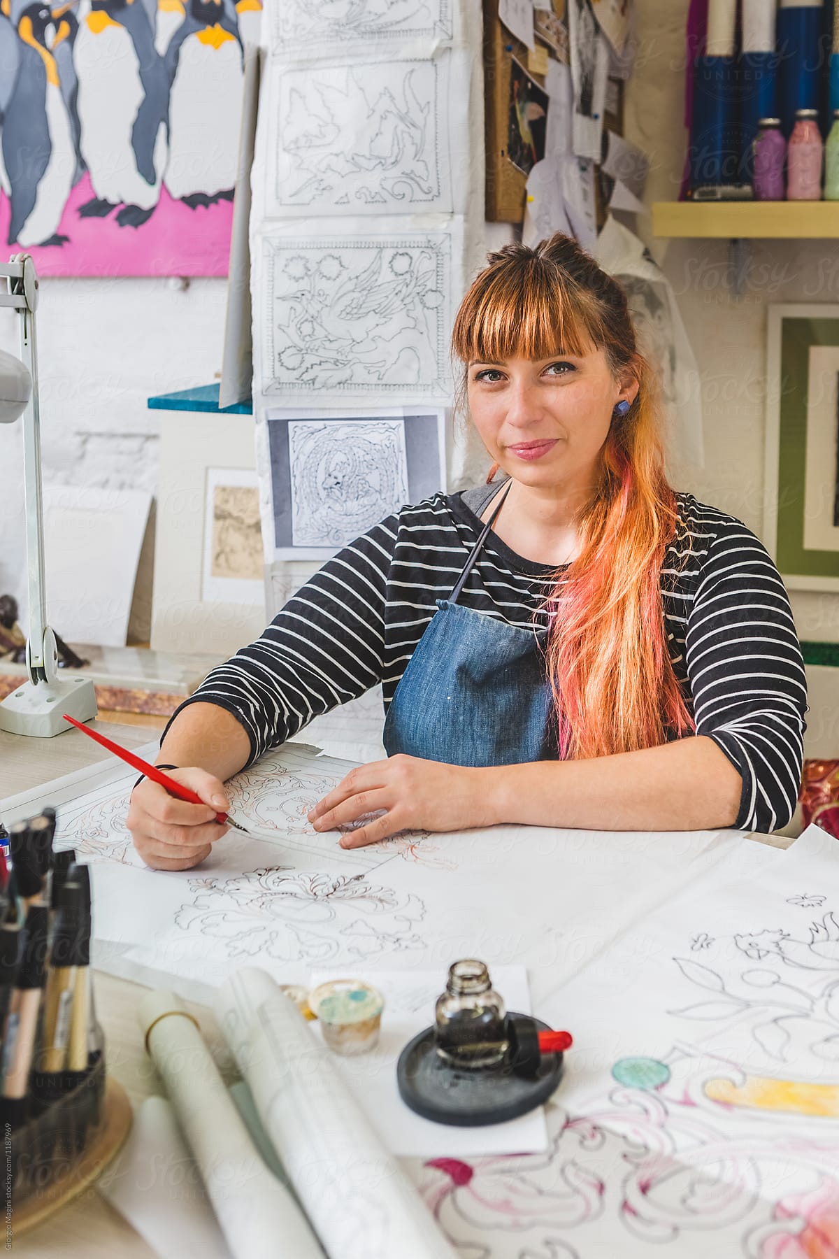 Portrait of an Artisan Woman in her Workshop