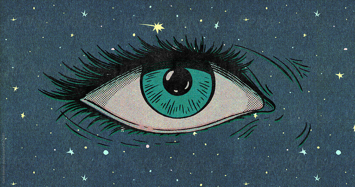 Eye And Stars Illustration
