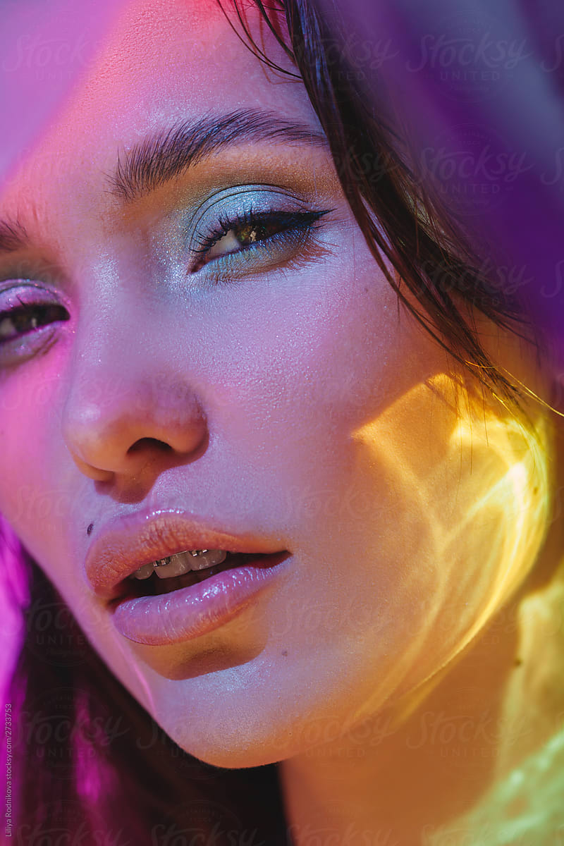Colorful Light Beauty Portrait By Stocksy Contributor Liliya Rodnikova Stocksy