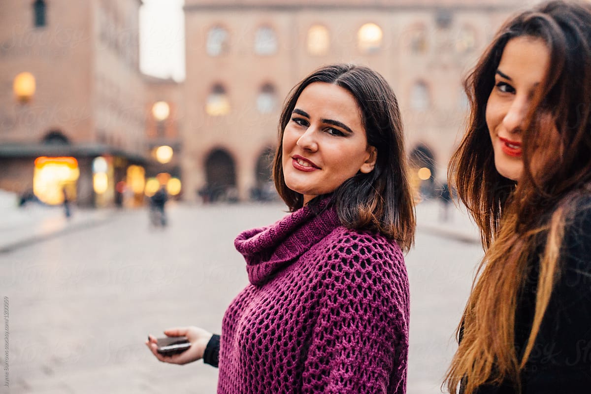 Two Young Women In Central Bologna By Stocksy Contributor Jayme