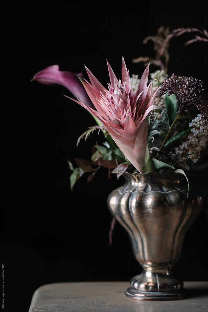 Still-Life Of A Beautiful Organic Bouquet