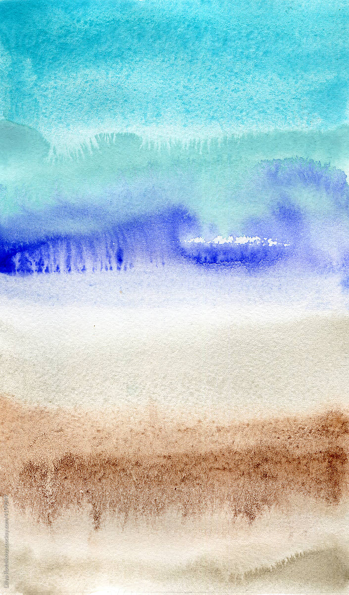 unique watercolor abstract background