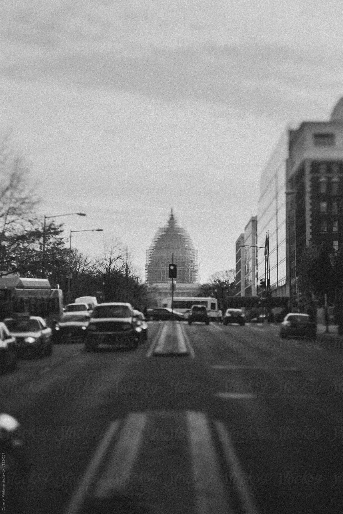 United States Capitol Building Under Construction