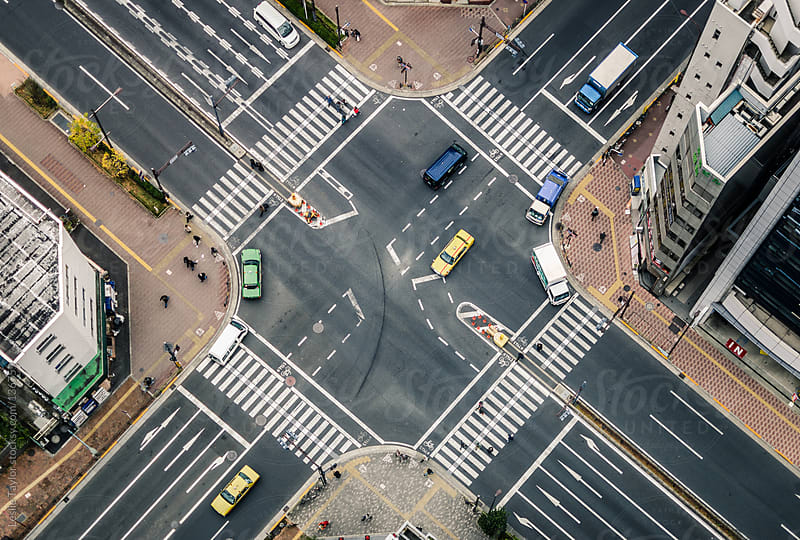 A Tokyo Intersection by Leslie Taylor - Stocksy United