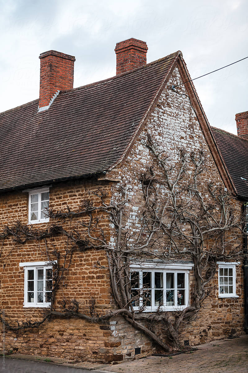 Old English traditional brick house