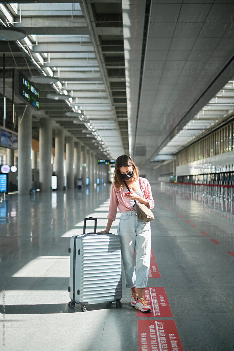 Woman at the airport