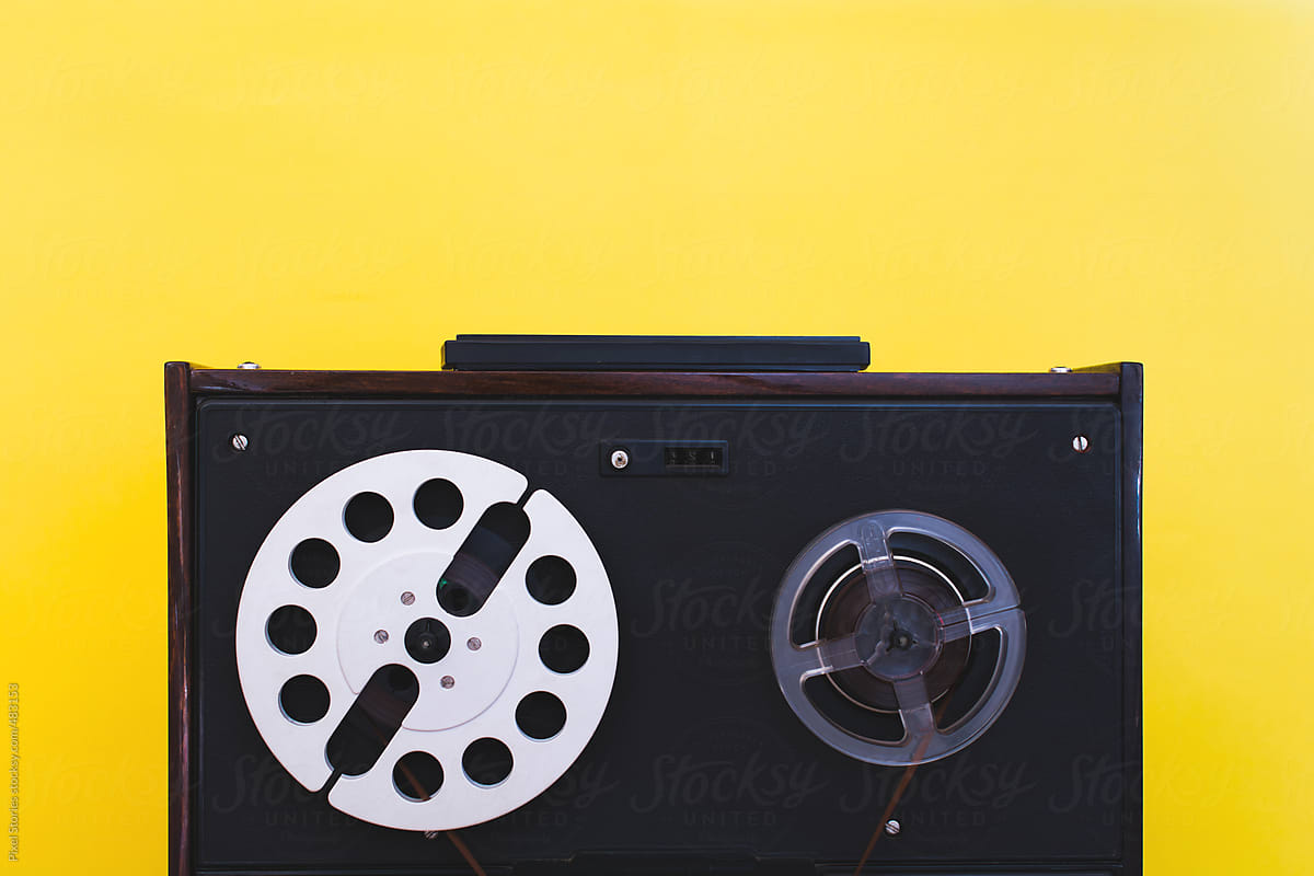 Vintage reel-to-reel tape recorder