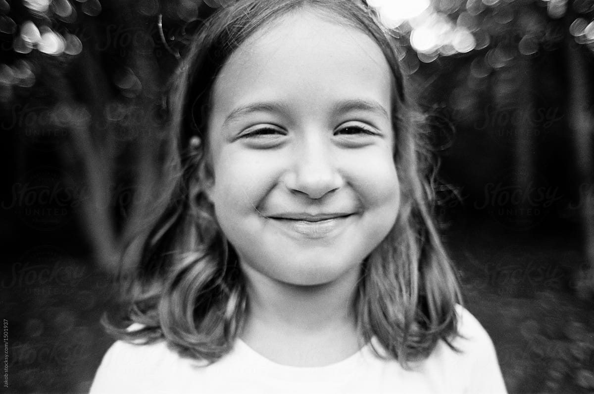 Cute Young Girl Laughing Del Colaborador De Stocksy Jakob Lagerstedt 