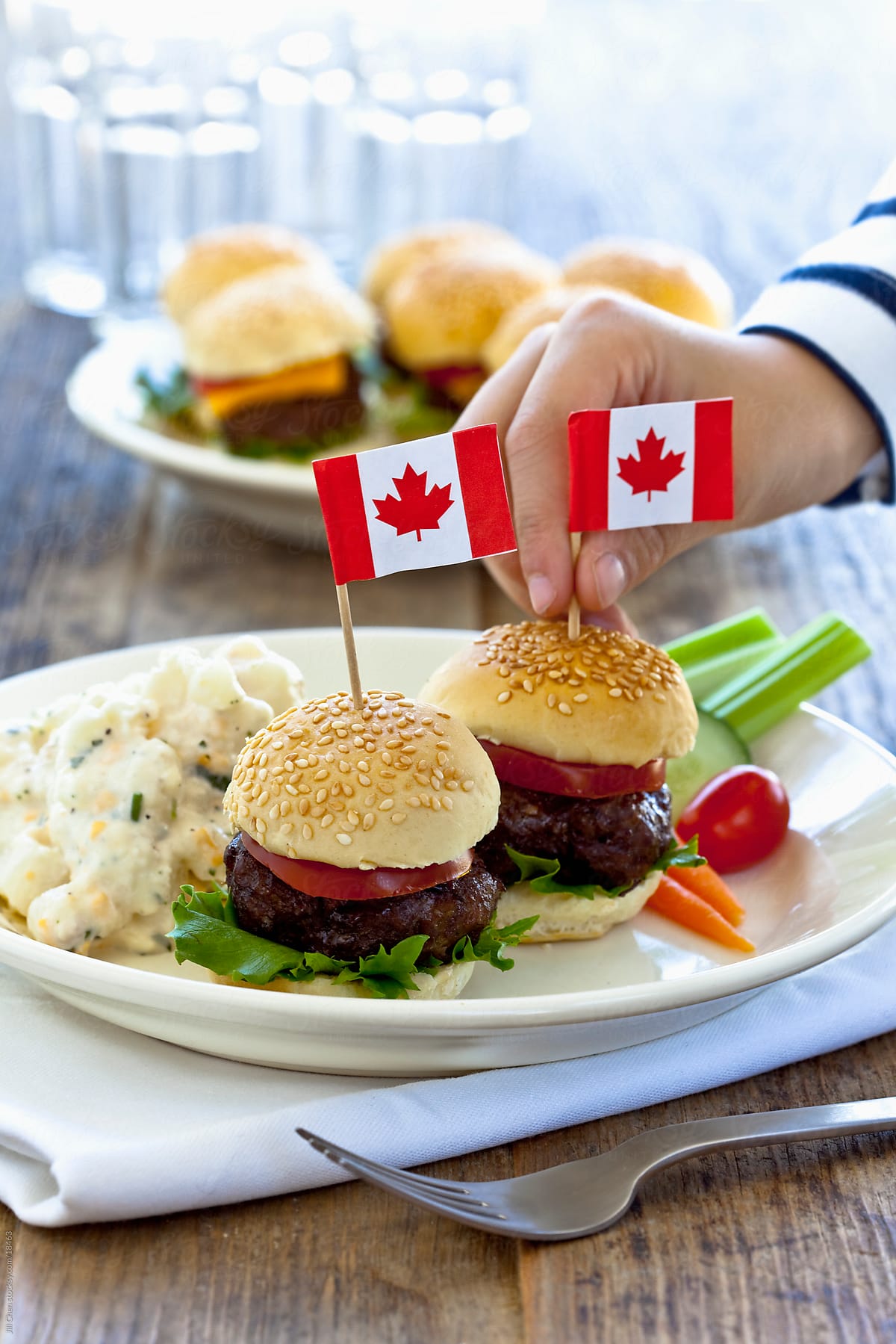 Canada Day Burgers