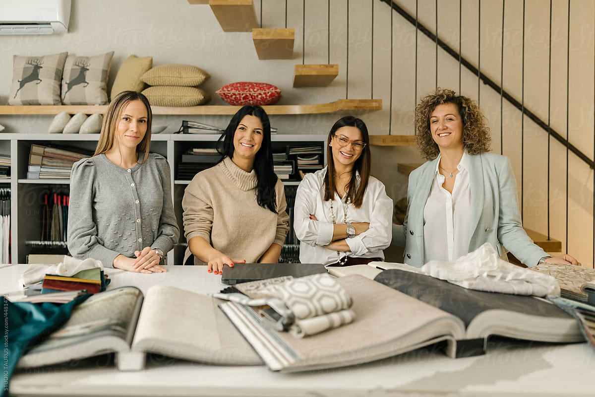 Four Women At Their Work Place