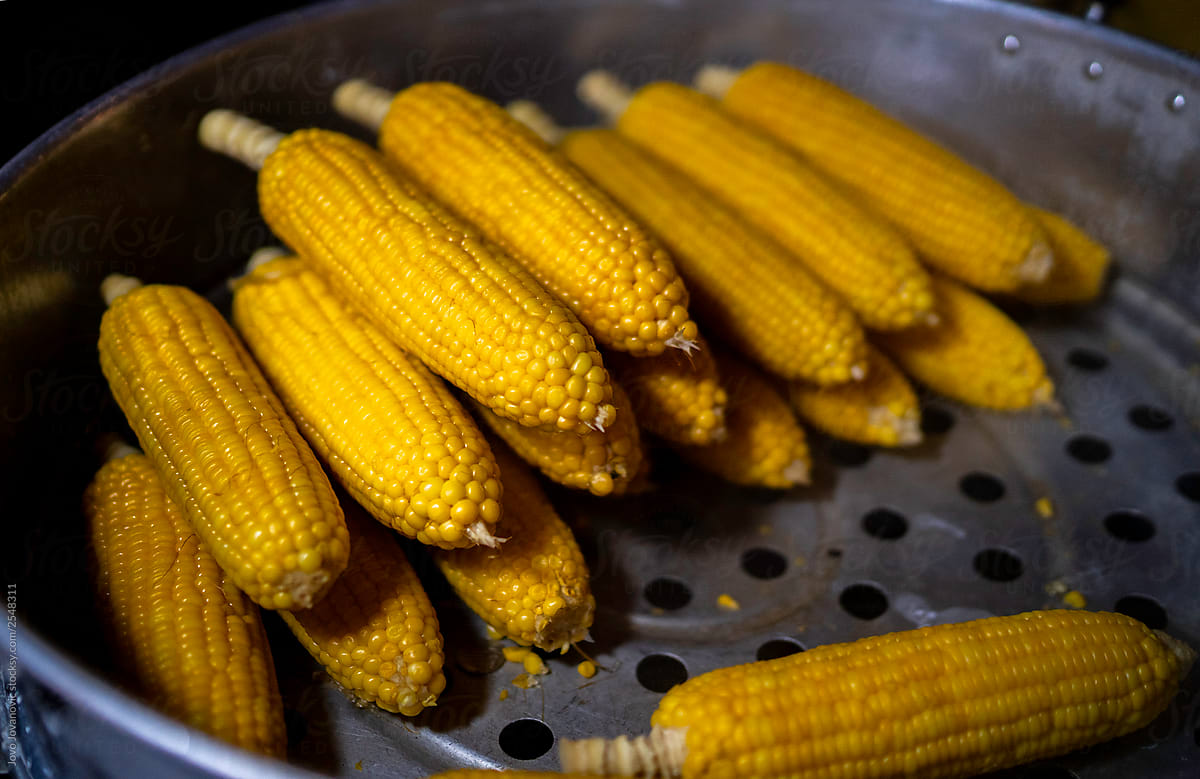 Street food - corn cobs