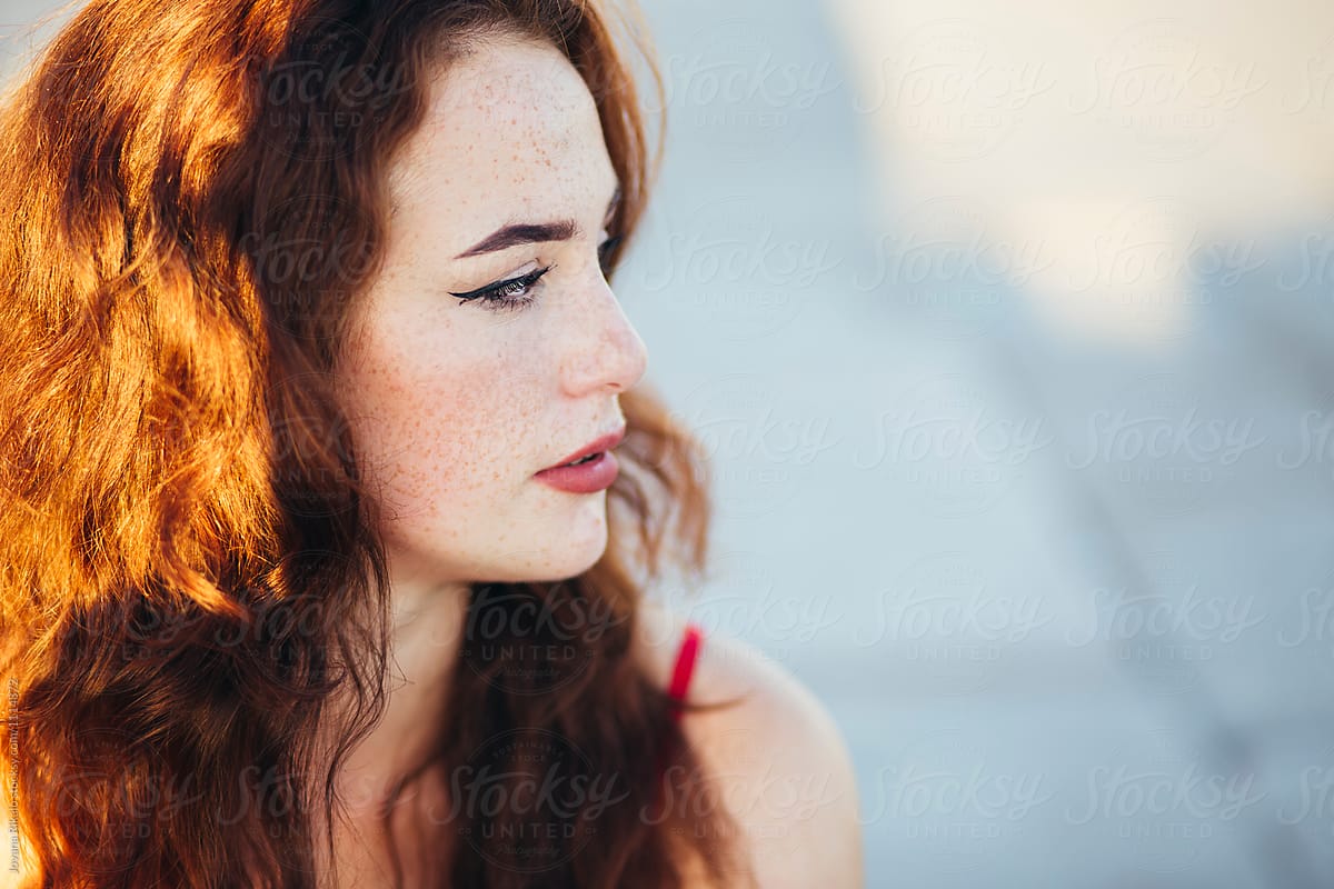 Portrait Of A Freckled Young Woman By Stocksy Contributor Jovana Rikalo Stocksy 