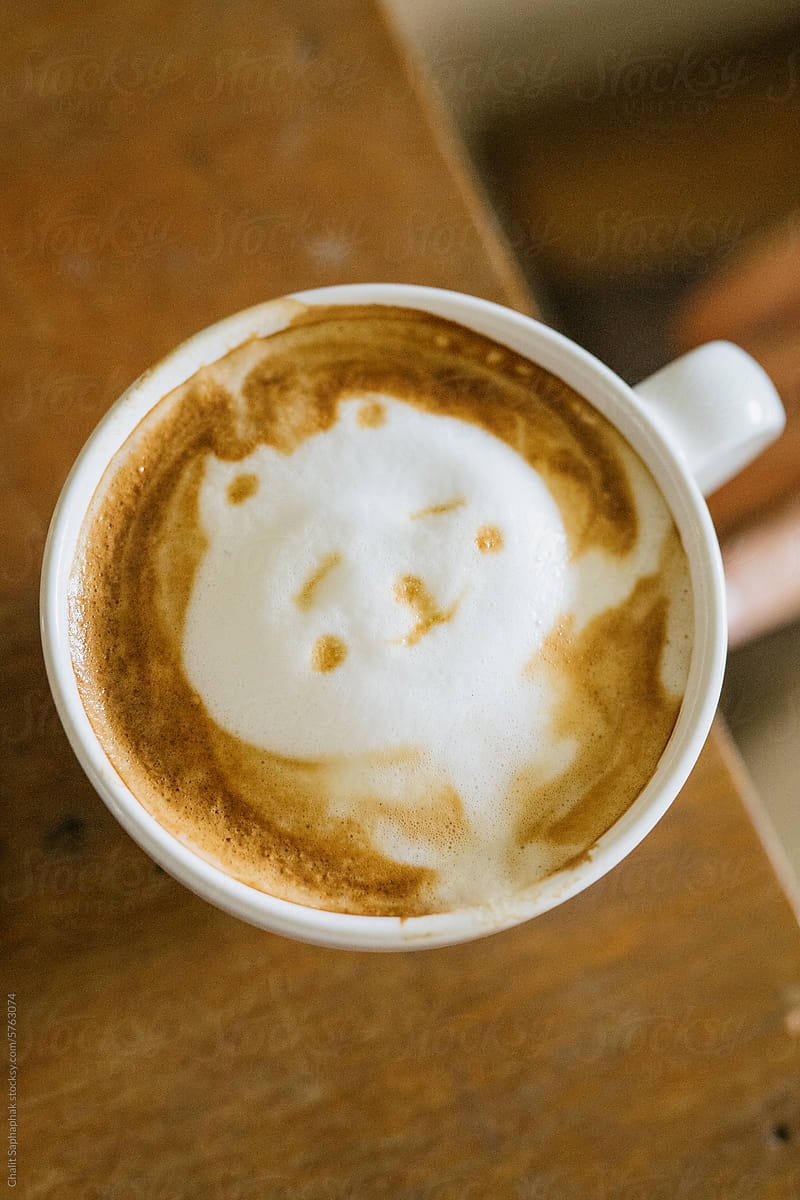 Latte art Cat