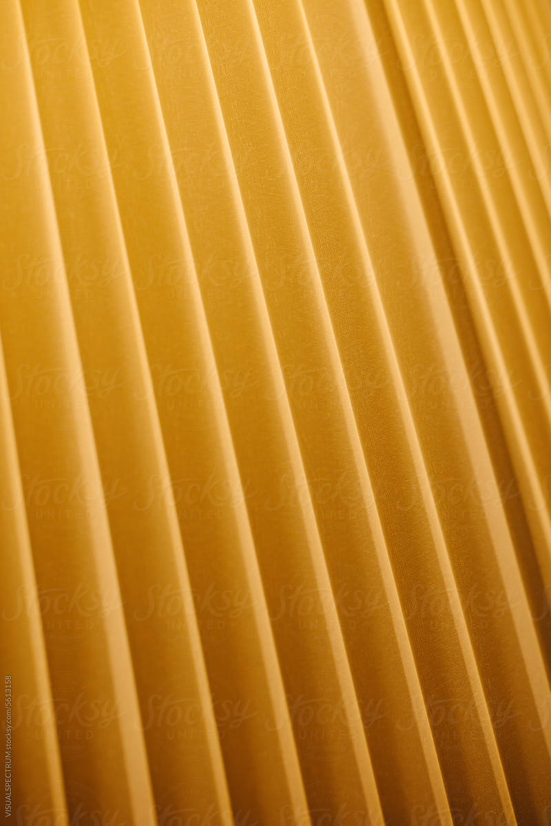 Beautiful Yellow Lampshade Closeup