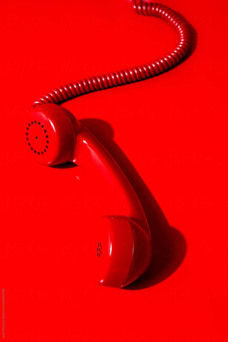 red telephone off the hook