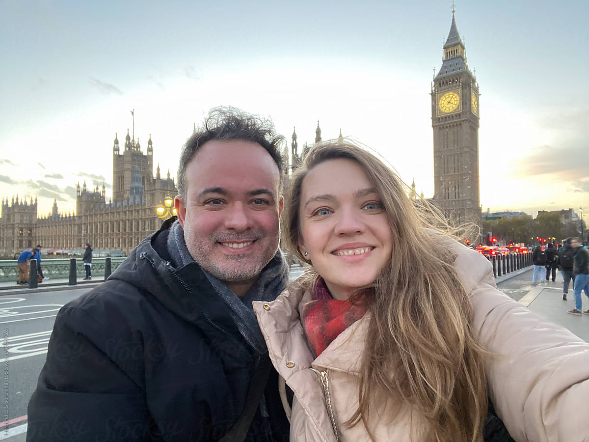 Selfie Of Couple In London