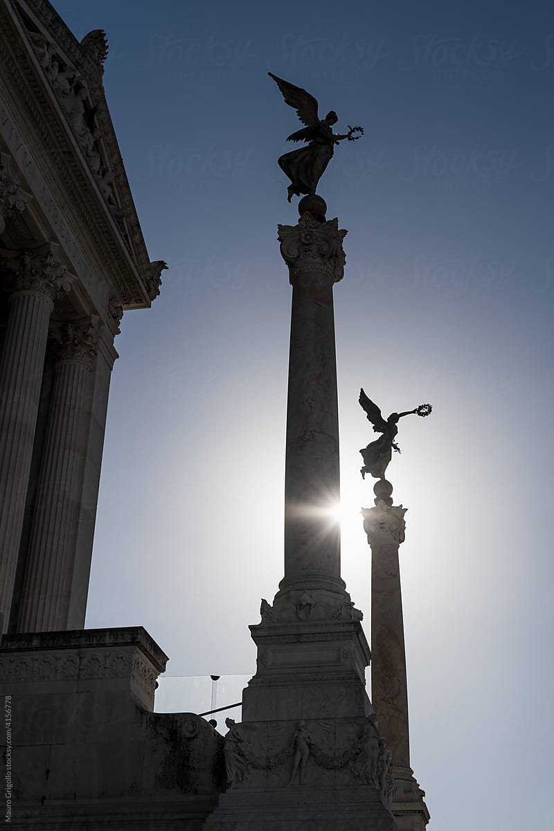Monuments in the Vittoriano, Piazza Venezia, Rome