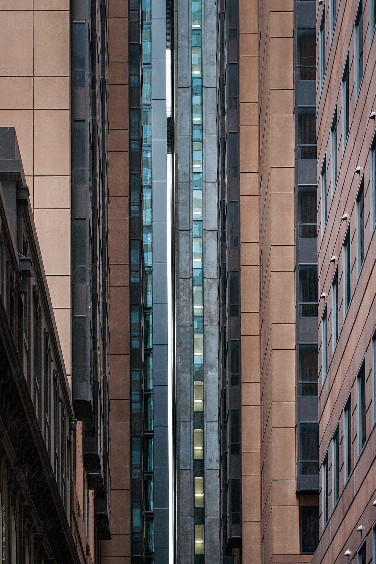Hi-density office buildings in city
