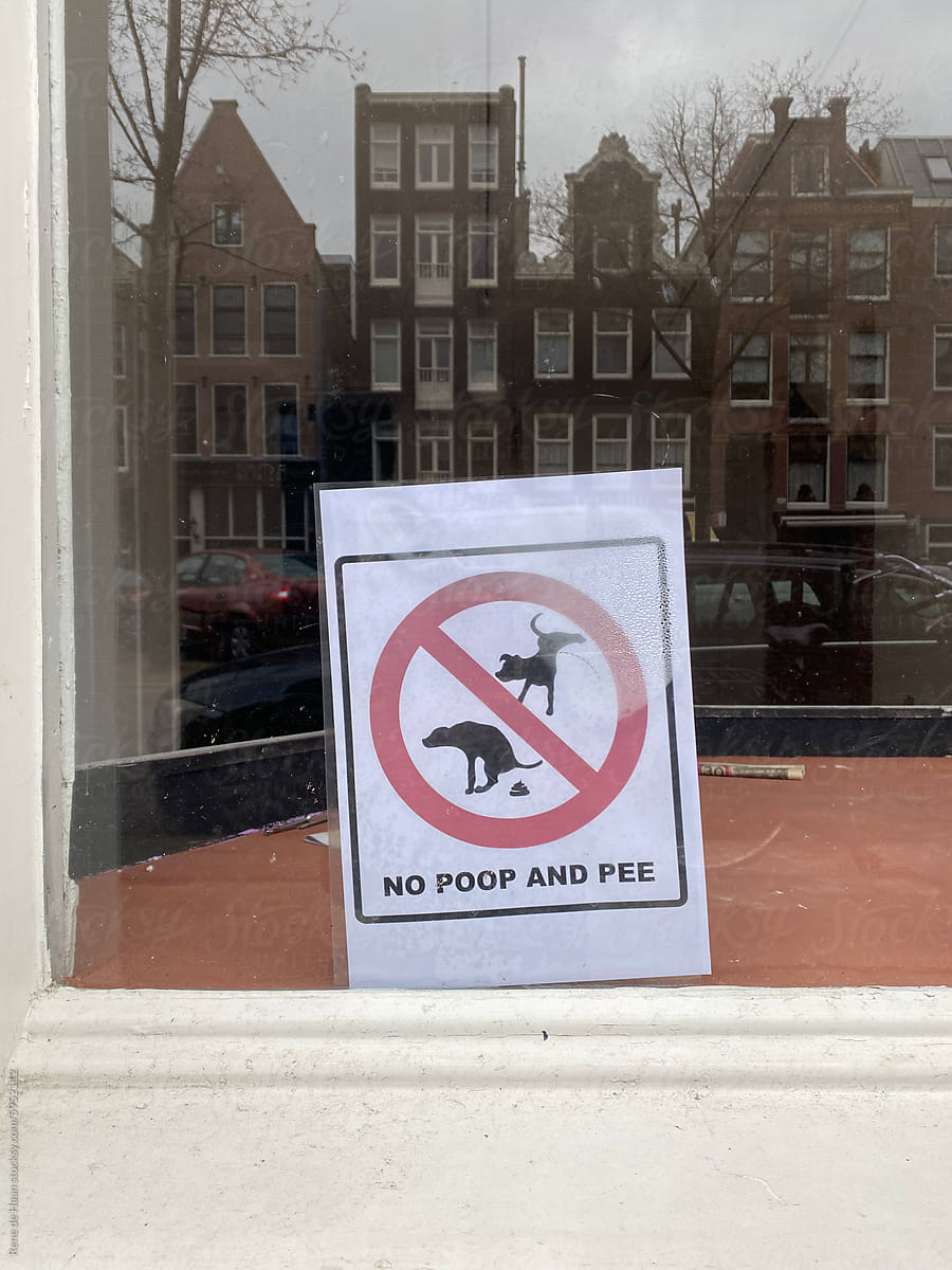 No Poop And Pee sign