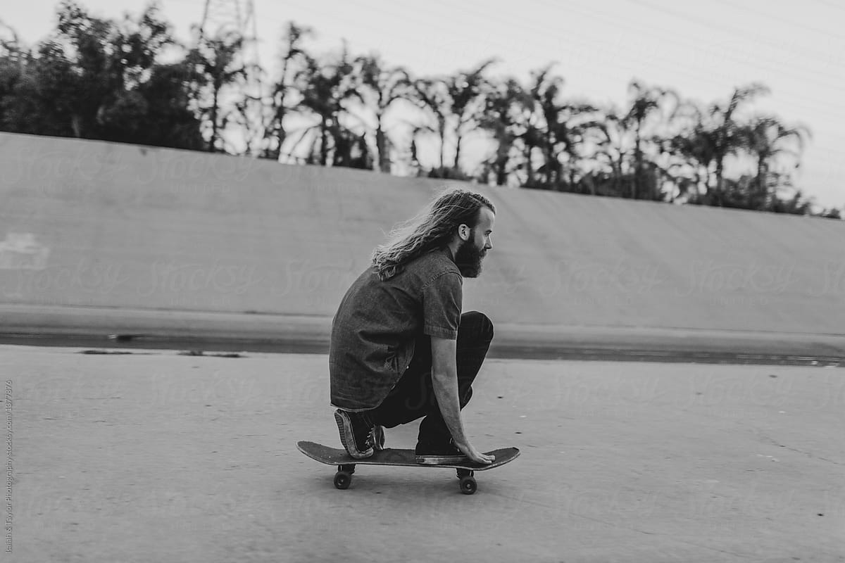 Man skateboarding