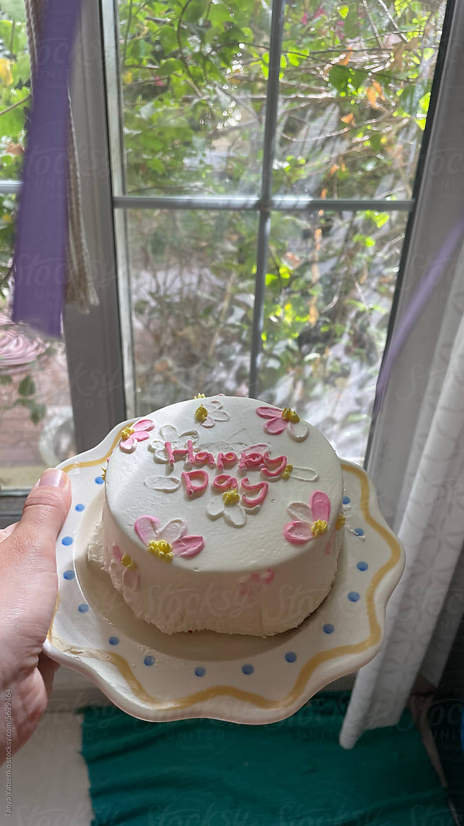 A phone photo of a  mini cake