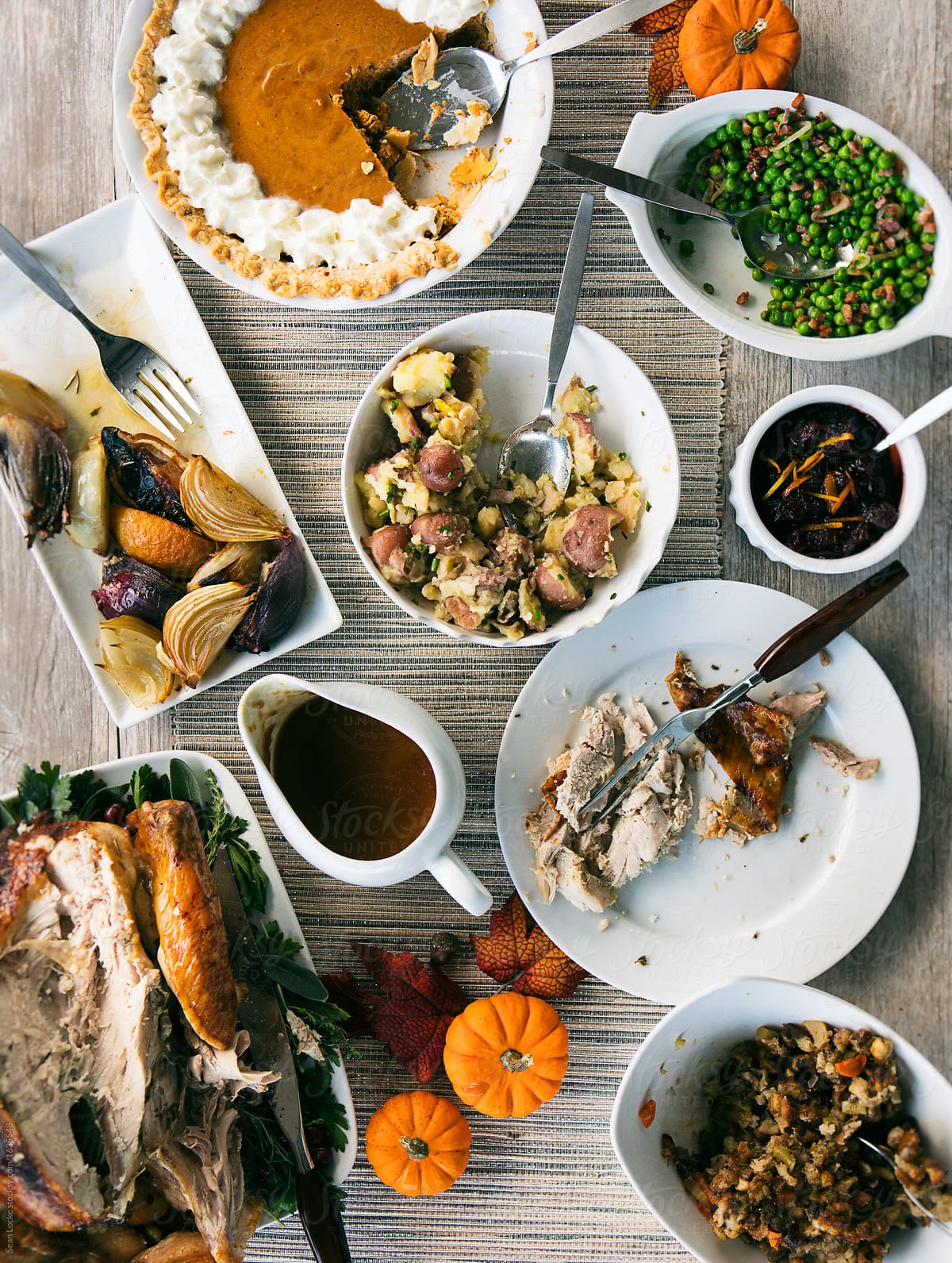 Thanksgiving: Dinner After People Have Served Themselves
