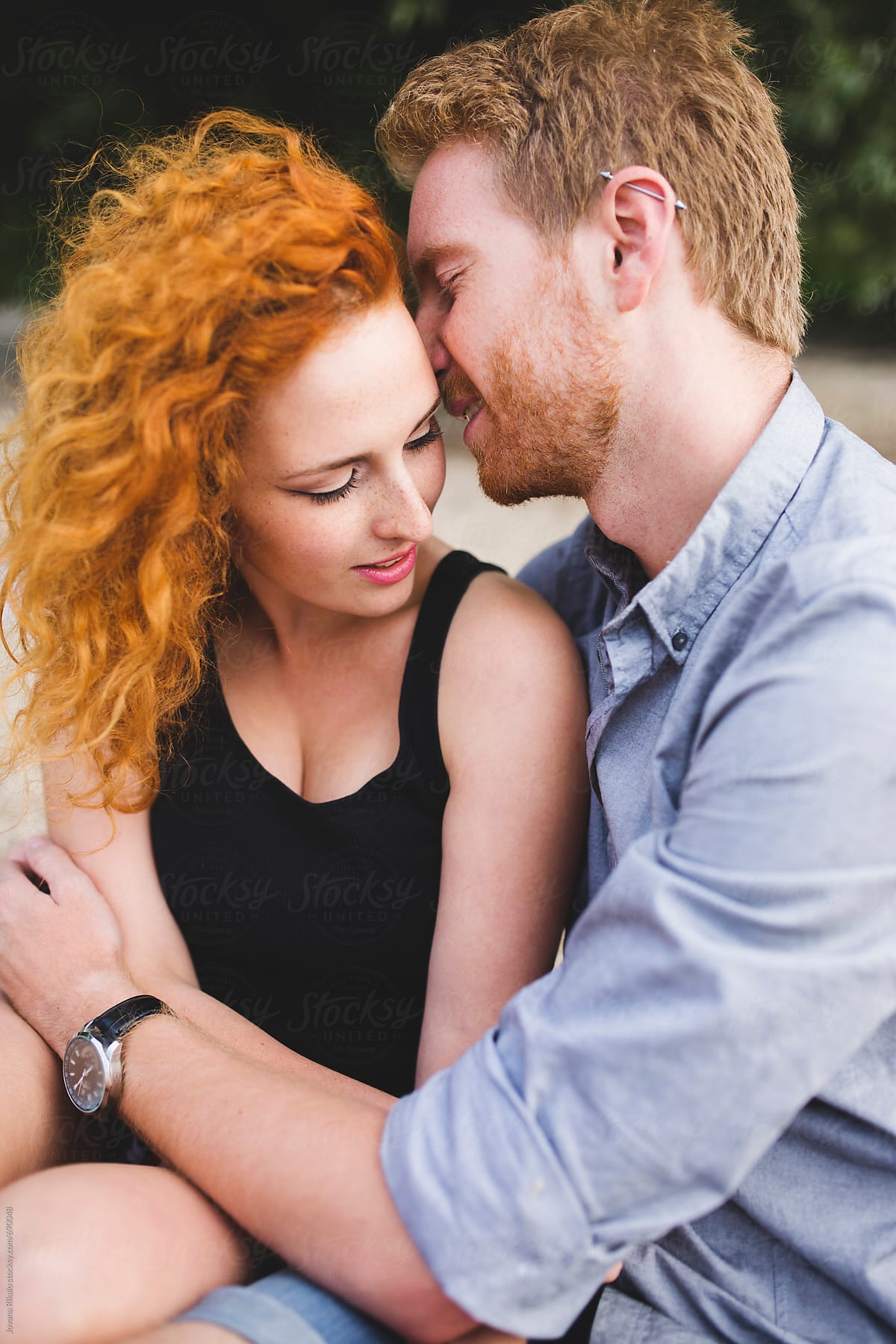 Happy Ginger Couple In Love By Stocksy Contributor Jovana Rikalo