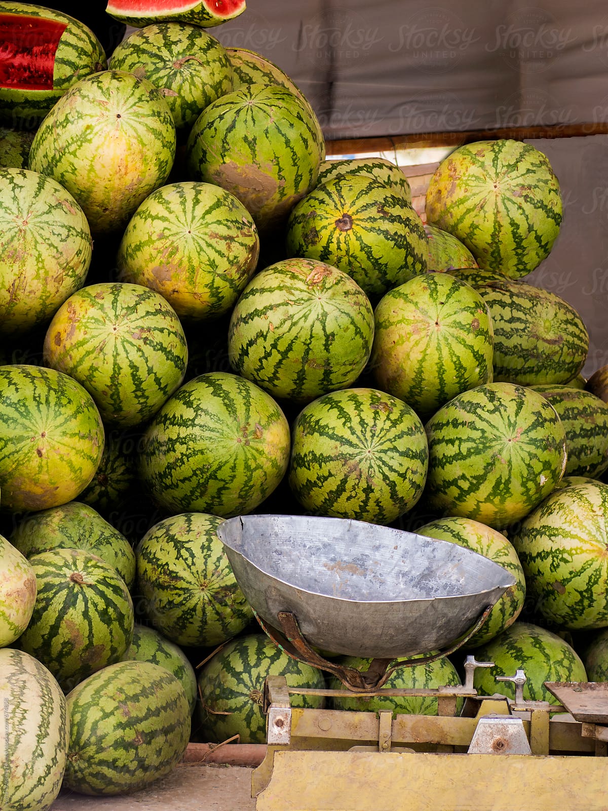 Weighing Machine and Water Melons