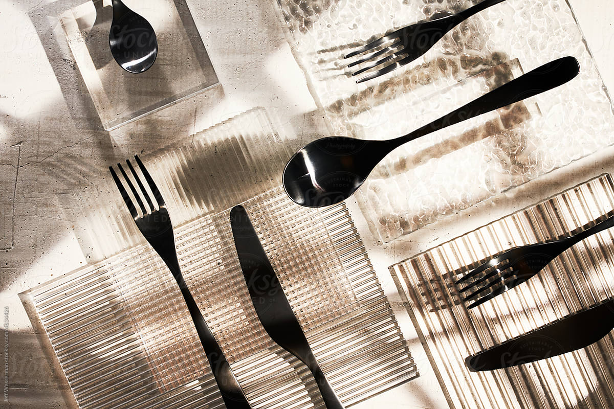 Cutlery Still Life in Monchromes