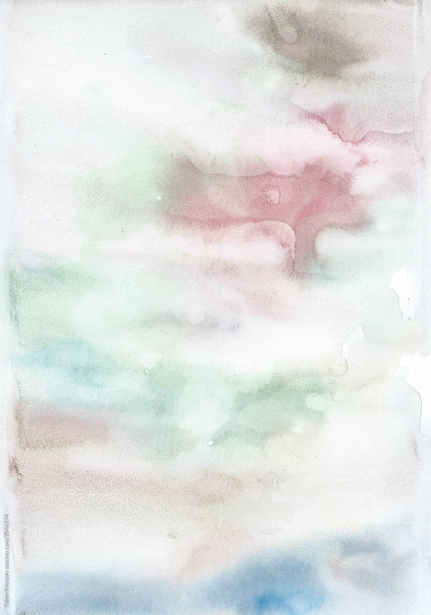 Real watercolor free design flows