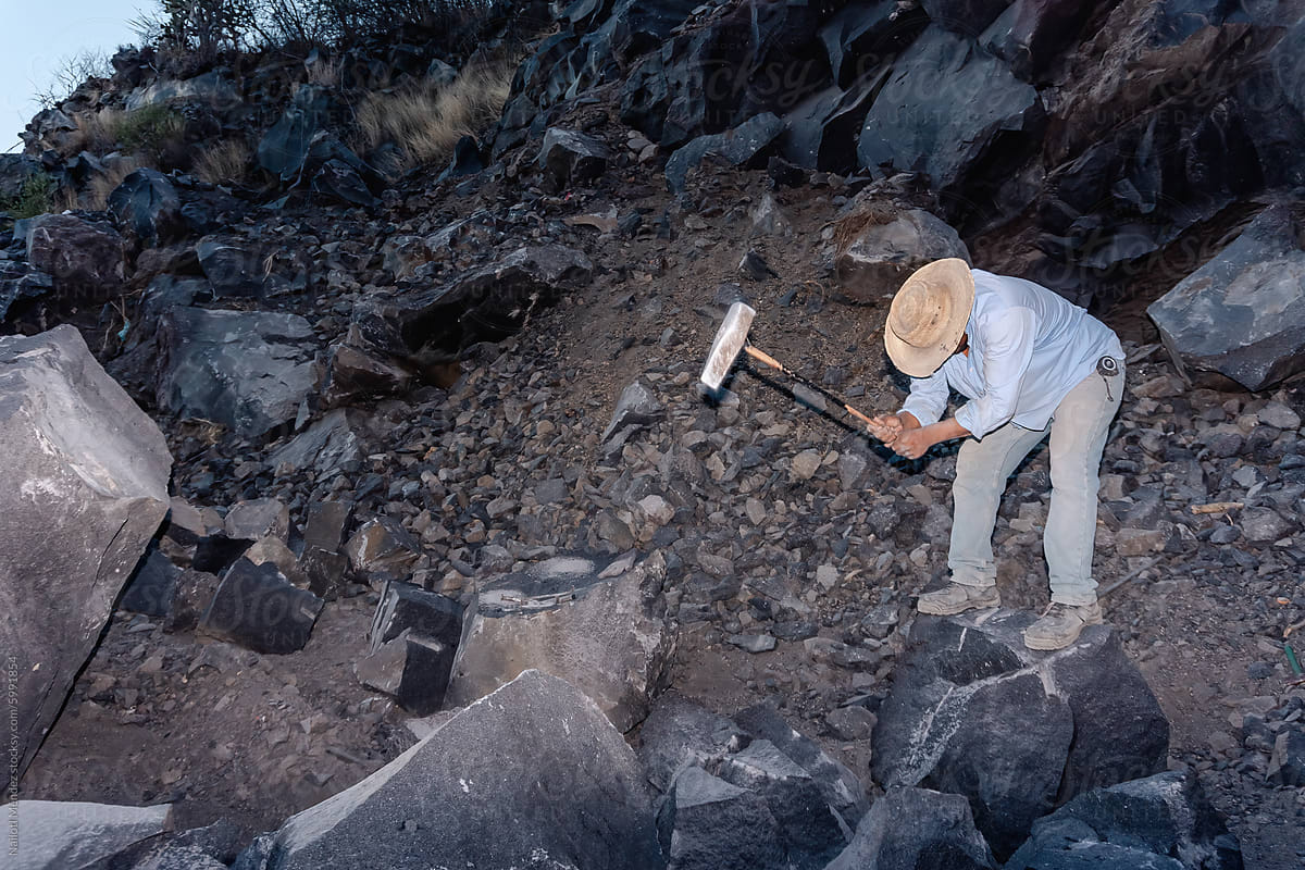 Volcanic Stone Extraction in Mexico