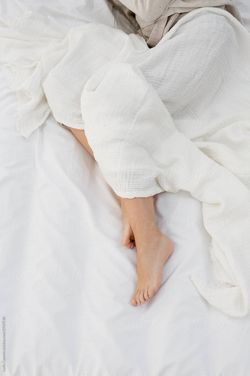 Woman Feets In Bed By Stocksy Contributor Lydia Cazorla Stocksy 