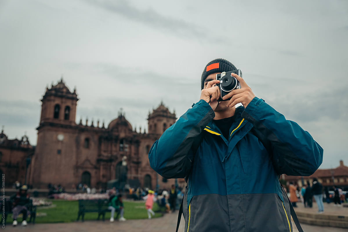 Traveler in Cusco Peru Travel