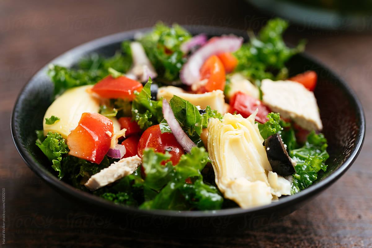 Mediterranean Winter Kale Salad